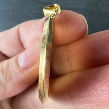 Load image into Gallery viewer, Large Augis French Plus Qu’Hier Ruby Diamond 18K Yellow Gold Love Charm Pendant
