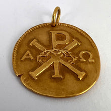 Load image into Gallery viewer, French Chi Rho Jesus Christ 18K Yellow Gold Medal Pendant