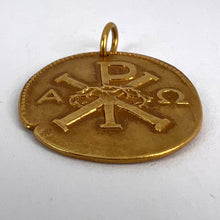 Load image into Gallery viewer, French Chi Rho Jesus Christ 18K Yellow Gold Medal Pendant