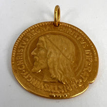 Load image into Gallery viewer, French Chi Rho Jesus Christ 18K Yellow Gold Medal Pendant