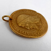 Load image into Gallery viewer, French Chi Rho Jesus Christ 18K Yellow Gold Medal Pendant