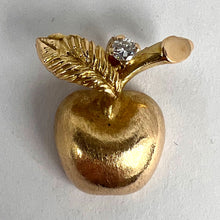Load image into Gallery viewer, Apple 14K Yellow Gold Diamond Fruit Charm Pendant