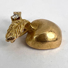 Load image into Gallery viewer, Apple 14K Yellow Gold Diamond Fruit Charm Pendant