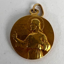 Load image into Gallery viewer, French Notre Dame du Mont Carmel 18 Karat Yellow Gold Medal Charm Pendant