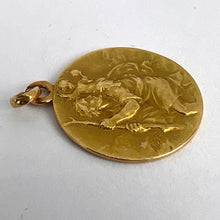 Load image into Gallery viewer, Vintage French St Christopher 18K Yellow Gold Charm Pendant