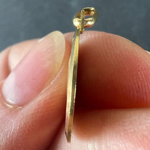 Load image into Gallery viewer, French Virgin Mary Notre Dame de Lourdes 18K Yellow Gold Religious Medal Pendant