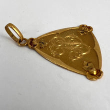 Load image into Gallery viewer, French 18K Yellow Gold JB Initials Monogram Medal Pendant