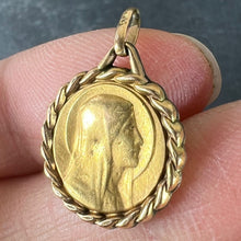 Load image into Gallery viewer, French Virgin Mary Rolled 18K Yellow Gold FIX Charm Pendant