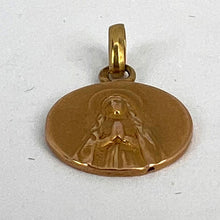 Load image into Gallery viewer, Small French Virgin Mary 18K Yellow Gold Medal Charm Pendant