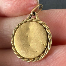 Load image into Gallery viewer, French Virgin Mary Rolled 18K Yellow Gold FIX Charm Pendant