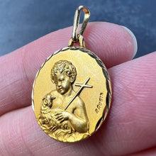 Load image into Gallery viewer, French Augis Saint John the Baptist 18K Yellow Gold Charm Pendant