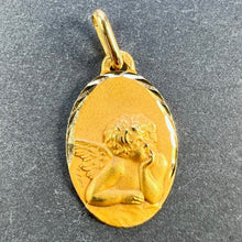Load image into Gallery viewer, French Augis Raphael’s Cherub 18K Yellow Gold Charm Pendant