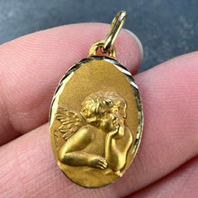 Load image into Gallery viewer, French Augis Raphael’s Cherub 18K Yellow Gold Charm Pendant