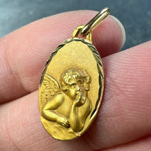 Load image into Gallery viewer, French Augis Raphael’s Cherub 18K Yellow Gold Charm Pendant