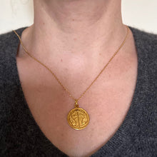 Load image into Gallery viewer, French Becker IXOYE Jesus Fish 18K Yellow Gold Medal Pendant