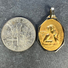 Load image into Gallery viewer, French Raphael’s Cherub 18K Yellow White Gold Charm Pendant