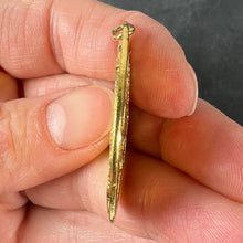 Load image into Gallery viewer, Large French Monnaie De Paris Virgin Mary of the Lilies Madonna 18K Yellow Gold Pendant