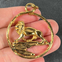 Load image into Gallery viewer, Rosenthal Large Zodiac Leo 18K Yellow Gold Lion Charm Pendant