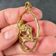 Load image into Gallery viewer, Rosenthal Large Zodiac Leo 18K Yellow Gold Lion Charm Pendant