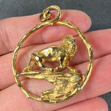 Load image into Gallery viewer, Rosenthal Large Zodiac Leo 18K Yellow Gold Lion Charm Pendant