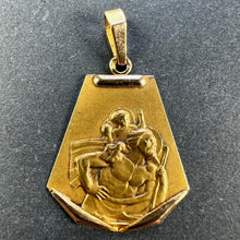 Load image into Gallery viewer, Vintage French Saint Christopher 18K Yellow Gold Medal Pendant
