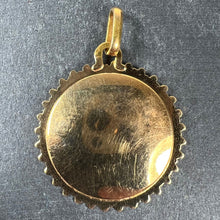 Load image into Gallery viewer, French Perroud Virgin Mary 18K Yellow Rose Gold Medal Pendant