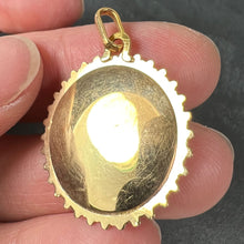 Load image into Gallery viewer, French Perroud Virgin Mary 18K Yellow Rose Gold Medal Pendant