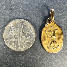 Load image into Gallery viewer, Vintage French Perroud Saint Christopher 18K Yellow Gold Medal Pendant