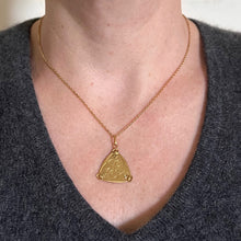 Load image into Gallery viewer, French 18K Yellow Gold JB Initials Monogram Medal Pendant