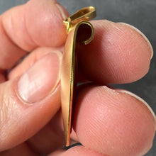 Load image into Gallery viewer, French Virgin Mary Heart Shaped 18K Yellow Gold Medal Pendant