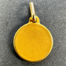 Load image into Gallery viewer, French Augis Mazzoni Jesus Christ Crown of Thorns  18K Yellow Gold Medal Pendant