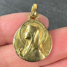 Load image into Gallery viewer, French Emile Dropsy Virgin Mary 18K Yellow Gold Medal Pendant