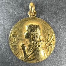 Load image into Gallery viewer, French 18K Yellow Gold Rasumny Wine and Wheat Harvest Charm Pendant