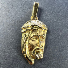 Load image into Gallery viewer, French Jesus Christ Crown of Thorns  18K Yellow Gold Medal Pendant
