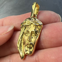 Load image into Gallery viewer, French Jesus Christ Crown of Thorns  18K Yellow Gold Medal Pendant