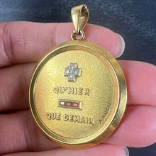 Load image into Gallery viewer, Extra Large Augis Plus Qu’Hier Ruby Diamond 18K Yellow Gold Love Pendant