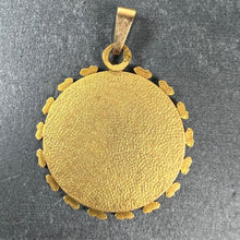 Load image into Gallery viewer, Vintage French Virgin Mary 18K Yellow Gold Medal Pendant