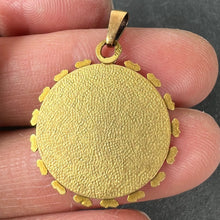 Load image into Gallery viewer, Vintage French Virgin Mary 18K Yellow Gold Medal Pendant