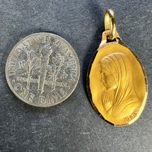 Load image into Gallery viewer, French Augis Virgin Mary 18K Yellow Gold Medal Pendant