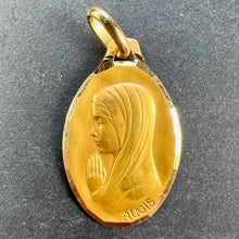 Load image into Gallery viewer, French Augis Virgin Mary 18K Yellow Gold Medal Pendant