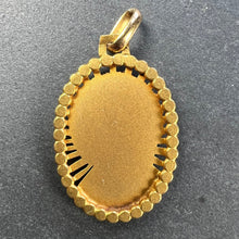 Load image into Gallery viewer, French Virgin Mary 18K Yellow Gold Religious Medal Pendant