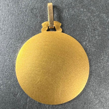 Load image into Gallery viewer, Vintage French Virgin Mary 18K Yellow Rose Gold Sunburst Medal Pendant