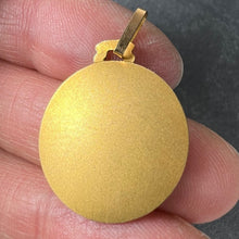 Load image into Gallery viewer, Vintage French Virgin Mary 18K Yellow Rose Gold Sunburst Medal Pendant