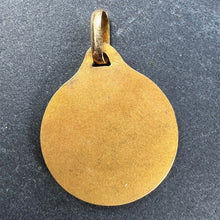 Load image into Gallery viewer, French Virgin Mary 18K Yellow Gold Religious Medal Pendant