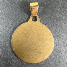 Load image into Gallery viewer, French Saint Therese 18K Yellow Gold Charm Medal Pendant