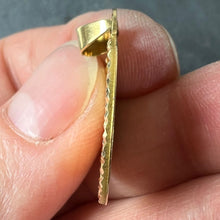 Load image into Gallery viewer, French Saint Therese 18K Yellow Gold Charm Medal Pendant