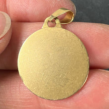 Load image into Gallery viewer, French Saint Therese 18K Yellow Gold Charm Medal Pendant