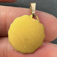 Load image into Gallery viewer, French Virgin Mary 18K Yellow Gold Religious Medal Pendant