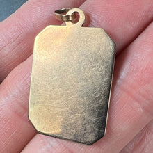 Load image into Gallery viewer, French First Communion 18K Yellow Rose Gold Medal Charm Pendant