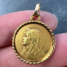 Load image into Gallery viewer, French Perroud Pagdi 18K Yellow Gold Virgin Mary Medal Pendant
